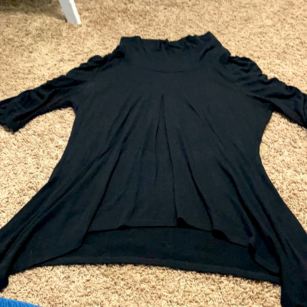 Dress barn half sleeve cowl neck sweater.